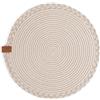 Darido Sotto Piatti da Tavola in Cotone Intrecciate, 32cm, Tovagliette Rotonde Lavabili, Tovagliette Natalizie Fatte a Mano, Sottopiatti Rotondi Beige, Decorazione da Tavolo, Regalo Originale