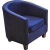 CHNSHOME Coprisedili Poltroncina club 2 pezzi Copripoltrona 1 posto Fodera per poltrona Chesterfield 1 posto cocktail Sedia Coprisedie per bar Tullsta Blu tibetano