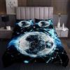 Loussiesd copriletto copriletto trapuntato con linee geometriche per bambini ragazzi galassia Universo set di trapunta 3D pallone da calcio collezione 2 pezzi per letto 170X230cm