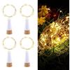 Esoes Luci a LED per bottiglie, alimentate tramite USB, ricaricabili, 2 m, 20 LED, per Natale, Halloween, feste, matrimoni, compleanni, 4 pezzi