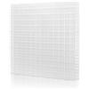 LINLAN 4 Pezzi 30 x 30 cm(11.8x11.8in) Griglia per Acquario in plastica, divisore per Acquario, per filtrare e Proteggere Il Fondo Fai da Te (Colore Bianco, Senza accessor)