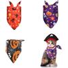 RTRTGS 3 Pezzi bandana per cani Di Halloween,sciarpa per cani,bandana cane,Sciarpa Per Cani A Triangolo Lavabile,Sciarpa Per Animali Domestici Con Motivo Fantasma Zucca Per Halloween E Ringraziamento