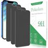 Pokolan 3 Pezzi Opaca Privacy Pellicola per iPhone 13 Pro Max, 14 Plus, Vetro Temperato Anti Spy, Anti-Impronta, Antiriflesso, Durezza 9H Matt HD Protezione Schermo