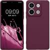 kwmobile Custodia Compatibile con Xiaomi Redmi Note 13 5G Cover - Back Case per Smartphone in Silicone TPU - Protezione Gommata - viola bordeaux