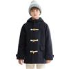 maoo garden Cappotto di Lana Bambino e Ragazzo Inverno Pesante Sherpa Foderato Duffle Giacca Pelliccia sul Cappuccio Giallo 134-140
