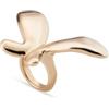 Uno de 50 UNOde50 Anello in lega di metallo, placcato in oro 18 carati, design a farfalla, gioielli fatti a mano