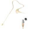 KIMAFUN Microfono Gancio per Orecchio Singolo Archetto Headset Headworn Microphone a Condensatore Compatibile con Trasmettitore Bodypack del System Wireless Shu_re, Beige, HC-830 D4