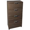 MeMi Me613NOC Cassettiera, Legno, Noce, 38x45x85 cm
