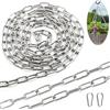 SWTYExt Catena Acciaio Inox 1,5M φ3mm Catene Catena Delimitazione Catenella Catena Antitaglio per Recinzione Catena Antifurto Catena Bidoni Sollevamento Dell'immondizia