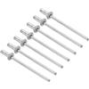 PATIKIL 6mm x 2.4mm Cieco Rivetti, 100pz Alluminio/Acciaio Aperto Tipo Rivetto Fissaggio