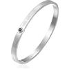 Brosway Bracciale Uomo, Bracciale Rigido in Acciaio e Cristalli | Collezione With You - BWY15A