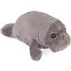 Wild Republic Pocketkins Eco Lamantino, Peluche, 12 cm, Giocattolo di Peluche, Realizzato con Materiali Riciclati, Ecologico