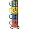 Grupo Erik Set Tazza Harry Potter - 4 Tazze Colazione in Porcellana Impilabili con Supporto 300 ml, Adatte a Lavastoviglie e Microonde | Set Tazzine Caffè Particolari: Regalo Harry Potter Gadget