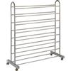 Wenko 50600100 50600100 Scarpiera Giant - 4 ruote, per 10 paia di scarpe, metallo verniciato a polvere, 67 - 116 x 125,5 X 43 cm, marrone metallo 67,0 X 125,5 X 43,0 cm, 42 pairs