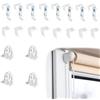 YYUEZHI 4 Pezzi Supporto a Morsetto Per Tenda a Rullo, Ganci Per Tende Senza Bucare Morsetto Ganci Per Tende Per Appendere, Fissare a Finestre In Pvc o Legno, Ante