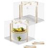 WENPACK Scatola A Forma Di Lettera In Cartone 30,5 Cm – Con Coperchio Trasparente, Riempibile, Per Dolci E Fiori