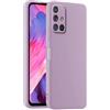 HULLIN Custodia per Telefono in Silicone Colorato, Adatta per Samsung Galaxy A71 4G (6.7) - Erba Viola