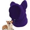 Sollee Cappello da neve per cani, Cappello invernale per cani, Cappuccio per cani in pile polare addensato, Sciarpa scaldacollo lavabile, felpa con cappuccio per orecchie avvolgenti per