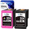 LxTek 304XL Rigenerate Cartucce d'inchiostro Sostituzione per HP 304 XL Nero e Colore per Envy 5010 5020 5030 5032 Deskjet 2620 2622 2630 2632 2633 2634 3720 3730 3733 3735 3750 3760 3762 (2-Pack)