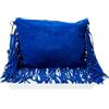 ZITHA Fransentasche aus Leder, Borsa a Tracolla Donna, Blu, Taglia Unica