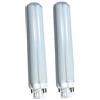 QLEE GX24 lampadina LED 4 pin 12 W PL luce 4000 K luce occhio protezione GX24q da incasso a LED luce di lettura tavolo scrivania Down 360 gradi Beam 26 W CFL equivalente no UV, plastica, GX24q-1 2 3 4