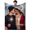 JIOJOG Coperta Personalizzata con Foto, Coperte Personalizzate, Regalo Personalizzato Originale per Uomini e Donne, Coperta Personalizzata per Adulti, Migliori Amici, Fidanzata, Fidanzato.
