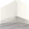 Daunen Step Vivacolor Lenzuolo con gli angoli elastici | Avorio 140-160 x 200 cm - matrimoniale