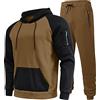 Generico Completo Uomo Casual Invernale Tuta Da Ginnastica Offerta Felpa Con Cappuccio E Pantaloni Tuta Completi Due Pezzi Comode Casual Tute Casa Complete Sportiva Curvy Completo Running Tracksuit