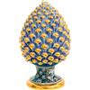 CERAMICHE CALTAGIRONE Pigna Blu Luxury in Ceramica Siciliana di Caltagirone - Varie Dimensioni