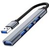 Louttary 4 porte USB hub splitter multi hub USB a USB 3.0 adattatore USB multiporta alimentatore