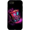 Crazy Fun Designs Gifts - Alice Custodia per iPhone SE (2020) / 7 / 8 We're All Mad Here, cappello rosa Steampunk Alice nel paese delle meraviglie