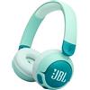 JBL Junior 320 BT Cuffie On-Ear Bluetooth Wireless per Bambini, con Microfono Integrato, 50 Ore di Autonomia, Safe Sound, Limitatore del Volume, Facili Controlli, Set Adesivi, Pieghevoli, Verde