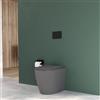Parama Vaso WC filomuro rimless in ceramica grigio opaco con sedile soft-close | Europa Small