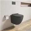 Parama Vaso WC sospeso in ceramica grigio opaco rimless salvaspazio con sedile soft-close | Parigi