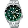 Seiko Orologio 5 Sports Automatico GMT Impermeabile 10 Bar Funzioni Opzione Carica Manuale, Data, Lancetta GMT per Uomini Adulti Unisex