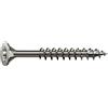 Spax, 0/3487/000/5,0/100/ /02, Vite universale, 5,0 x 100 mm, 100 pezzi, testa svasata, T-Star Plus, 4Tagliare, filo parziale, acciaio inox A2, 1.4567-0197000501003