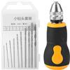 Ausla Mini Trapano a Mano, Set di 10 Punte Elicoidali per Trapano a Mano Piccolo Micro Mini Set di Strumenti Portatili 0,8-3,0 Mm per Gioielli Modello Noce Ambra Cera D'api Noce D'oliva