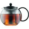 Bodum 1805-01 - Teiera con filtro Assam in acciaio INOX, 1 litro