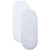 Shnuggle Lenzuola per culla, confezione doppia, colore grigio