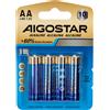 Aigostar Batteria Aigostar 1,5V AA Stilo Alcalina confezione da 4 pile