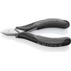 KNIPEX Tronchesi laterali per elettronica ESD con cerniera passante con impugnature multicomponente 115 mm, 77 32 115 ESD