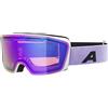 ALPINA Unisex - Adulti, NENDAZ Q-LITE Occhiali da sci, white-lilac matt, One Size