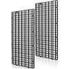 LINLAN 2 Pezzi 15 x 30 cm(5.9x11.8in) Griglia per Acquario in plastica, divisore per Acquario, per filtrare e Proteggere Il Fondo Fai da Te (Colore Nero, Senza accessor)