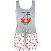 Nada Home Pigiama Corto Donna Disney Mickey Mouse Canotta e Pantaloncino in Cotone 4971