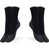 PRS Calzini Trekking Donna Traspiranti Anti Vesciche, calze ideali per Escursionismo Walking Hiking Montagna Caccia Trail Outdoors Sports, 2 Paia, Nero (35-40)