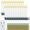 EXTSUD 20 candele a LED, lampada a candela, luce notturna, senza fiamma, fiamme realistiche per camera da letto, regalo di Natale, Decorazione per feste, Funzionamento a batteria con Telecomando