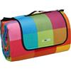 Relaxdays Coperta da Picnic XXL, 200 x 300 cm, Plaid Impermeabile Spiaggia, Isolante, Telo Morbido con Manico, Colorato