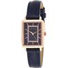 Anne Klein - Orologio da donna con cinturino effetto coccodrillo, impreziosito da cristalli, AK/3824, Blu Navy/Oro Rosa
