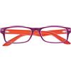 INDUSTRIE OTTICHE ITALIANE Srl Corpootto Occhiali Lettura Bicolor Viola/Arancione +3,00 - Occhiali da Lettura Unisex