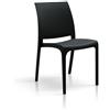 PAZZO DESIGN Sedia Alberto set da 4 sedie Nero, Polipropilene